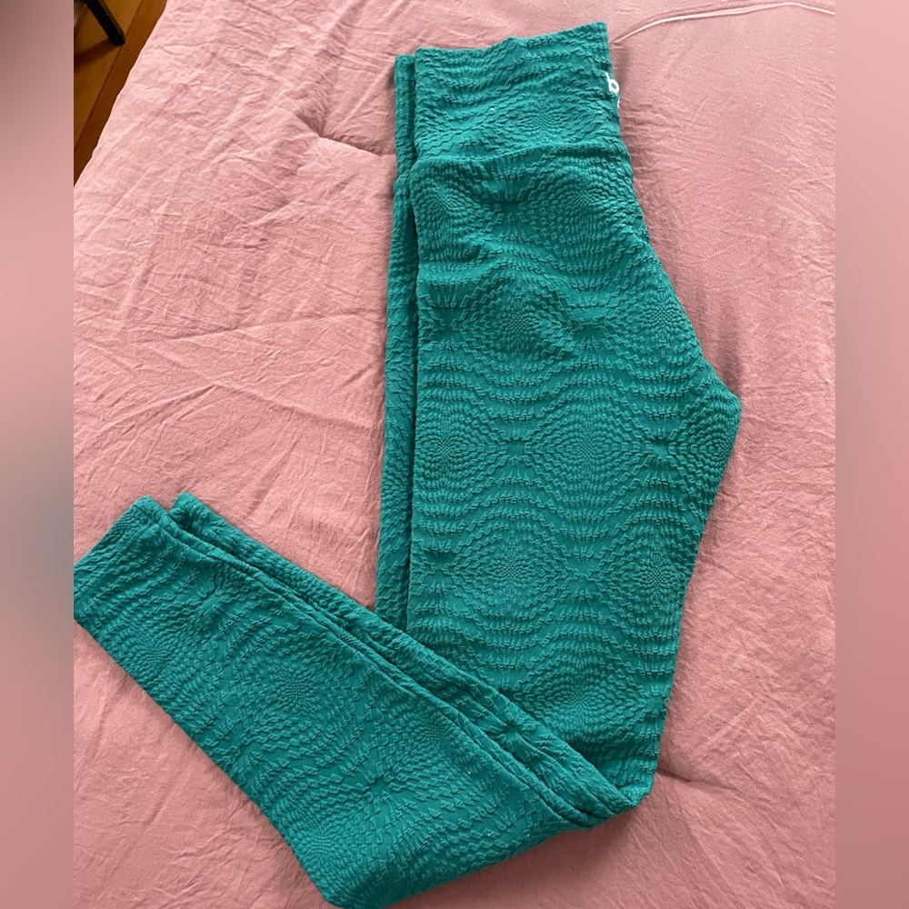 Booty by Brabants Mermaid style leggings. full length (7/8)- teal green